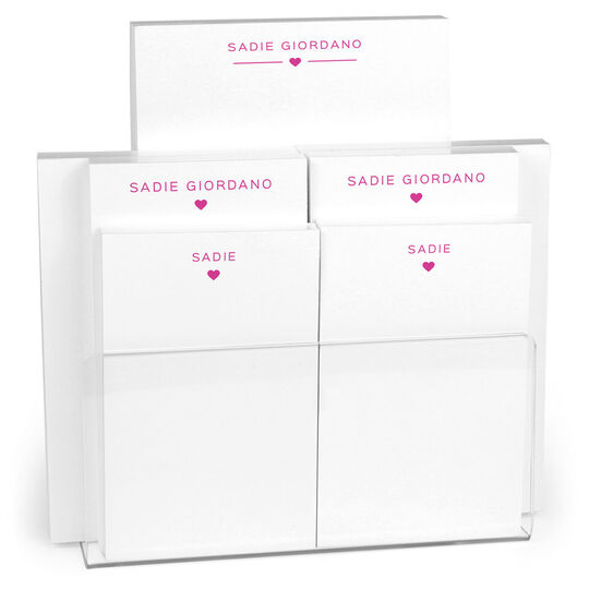 Mini Heart Notepad Set (7 Pads)