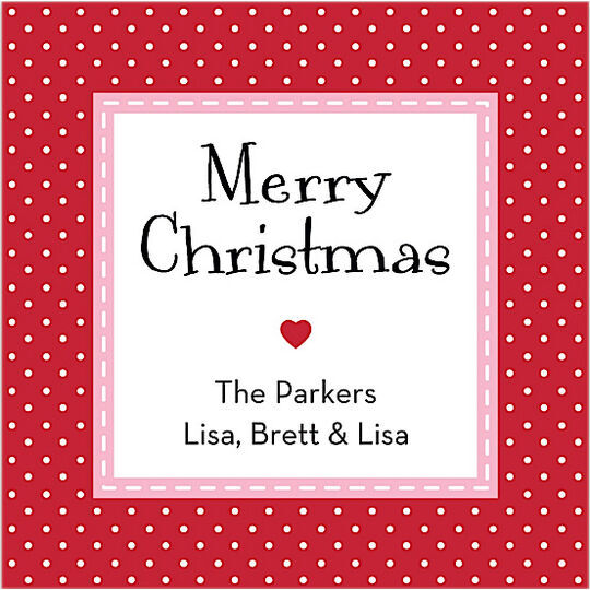 Jolly Holiday Red Enclosure Cards