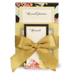 Rose Ribbons Notepad Set