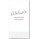 Expressive Script Celebrate Guest Towels Image 4 of 5