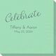 Expressive Script Celebrate Napkins Image 2 of 5