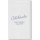 Expressive Script Celebrate Linen Like Guest Towels Image 2 of 5