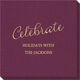Expressive Script Celebrate Linen Like Napkins Image 2 of 5