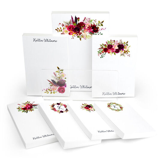 Fall Floral Notepad Set