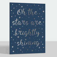 Brightly Shining Foil Folded Holiday Cards