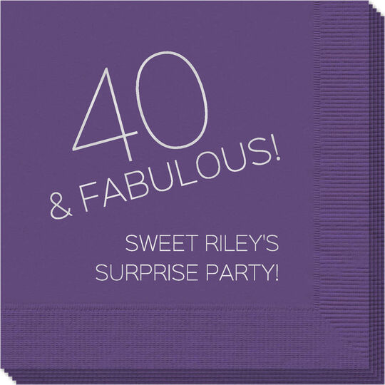 40 & Fabulous Napkins
