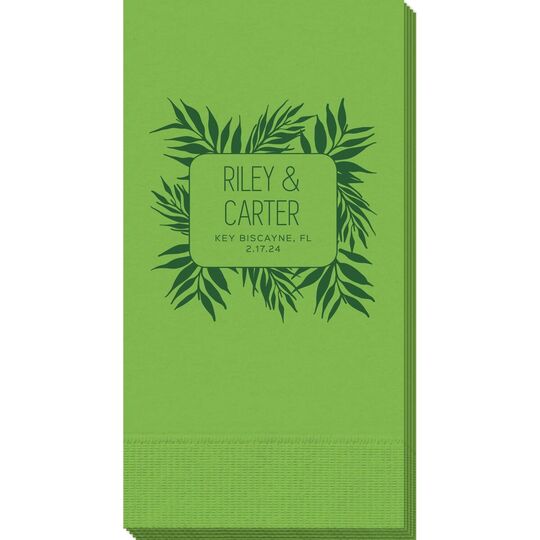 Palm Leaves Guest Towels