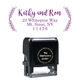 Vertical Sprigs Rectangular Self-Inking Stamp Image 1 of 3