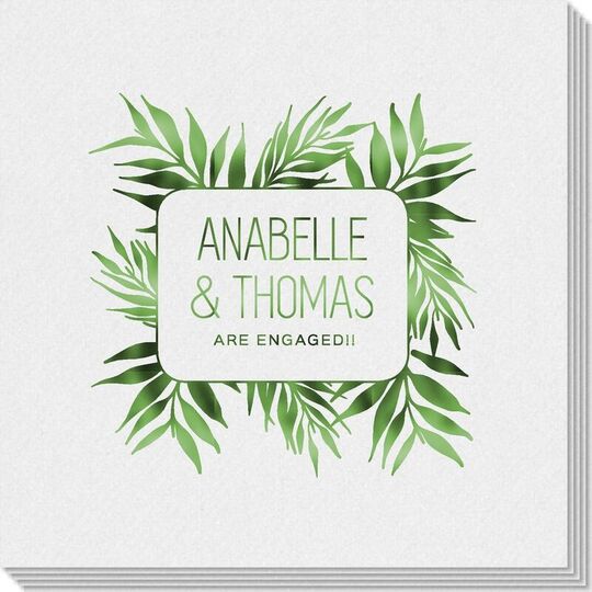 Palm Leaves Linen Like Napkins