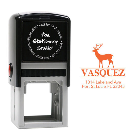 Deer Banner Self-Inking Stamp