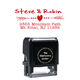Heart Arrow Rectangular Self-Inking Stamp Image 1 of 3