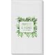 Palm Leaves Linen Like Guest Towels Image 2 of 2