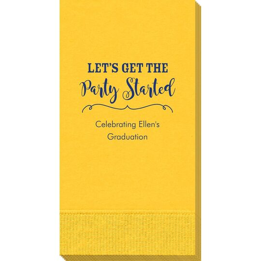 Let's Get the Party Started Guest Towels