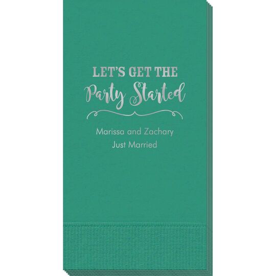 Let's Get the Party Started Guest Towels
