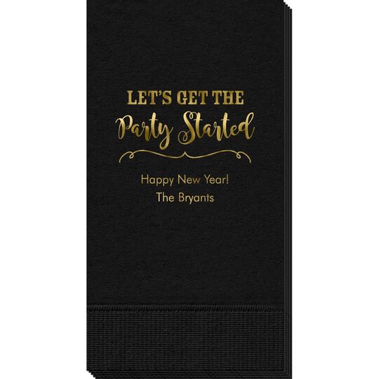 Let's Get the Party Started Guest Towels