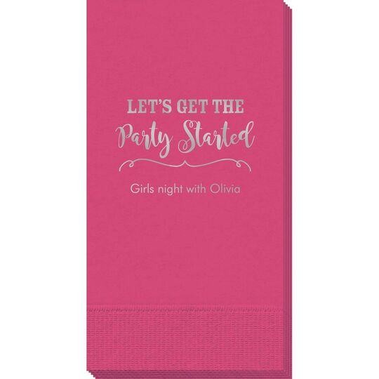 Let's Get the Party Started Guest Towels