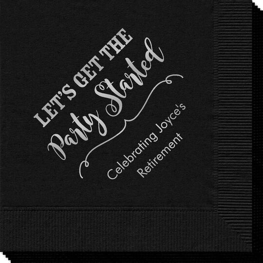 Let's Get the Party Started Napkins