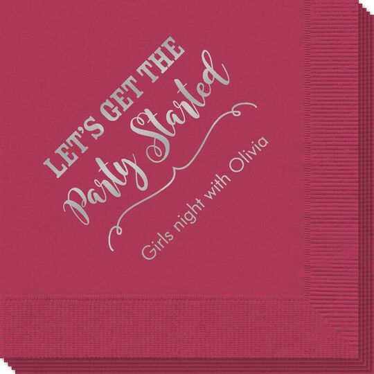Let's Get the Party Started Napkins