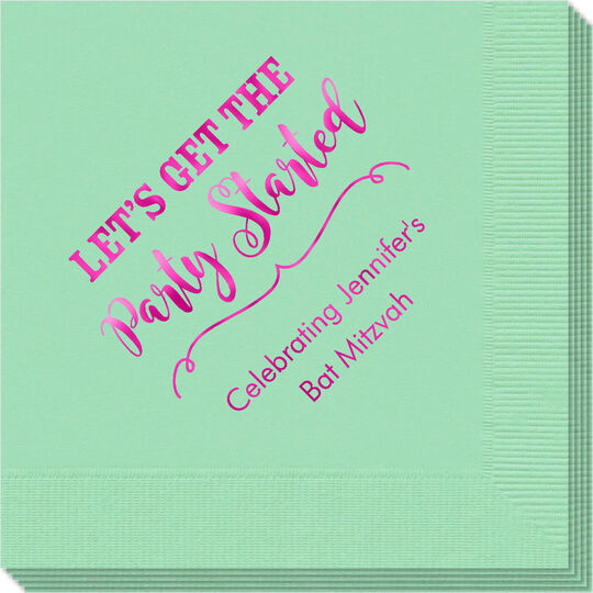 Let's Get the Party Started Napkins