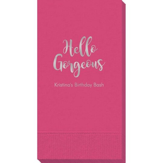 Hello Gorgeous Guest Towels