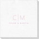 Duogram Initials Luxury Deville Napkins Image 1 of 3