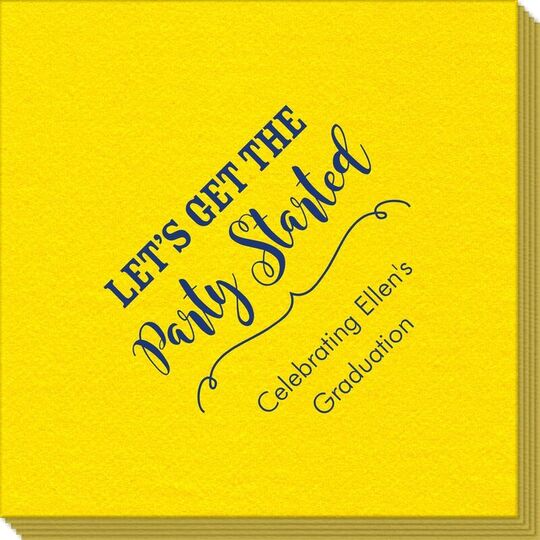 Let's Get the Party Started Linen Like Napkins