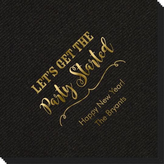 Let's Get the Party Started Linen Like Napkins