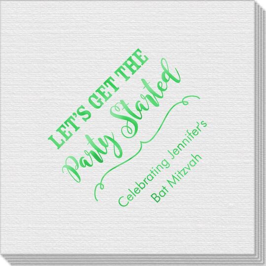 Let's Get the Party Started Linen Like Napkins
