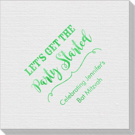 Let's Get the Party Started Linen Like Napkins