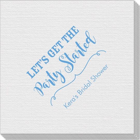 Let's Get the Party Started Linen Like Napkins