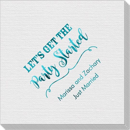 Let's Get the Party Started Linen Like Napkins