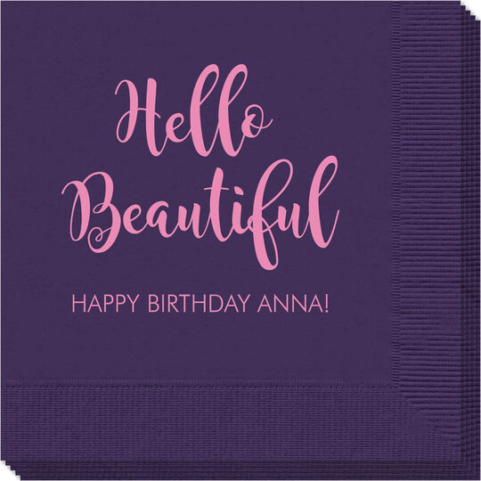 Hello Beautiful Napkins