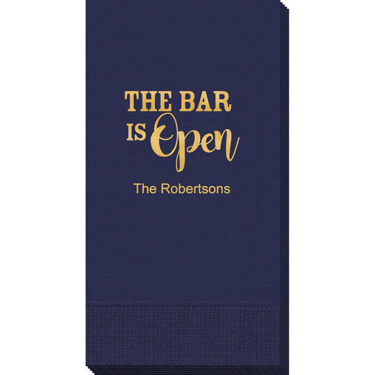 The Bar Is Open Guest Towels