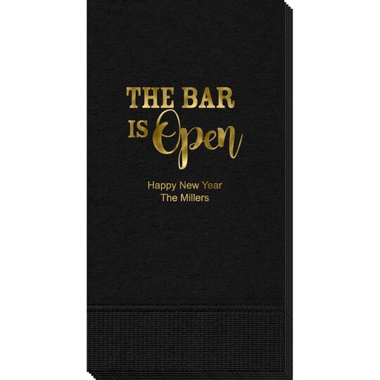 The Bar Is Open Guest Towels