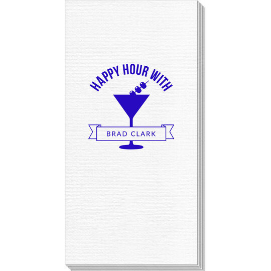 Happy Hour Martini Luxury Deville Guest Towels