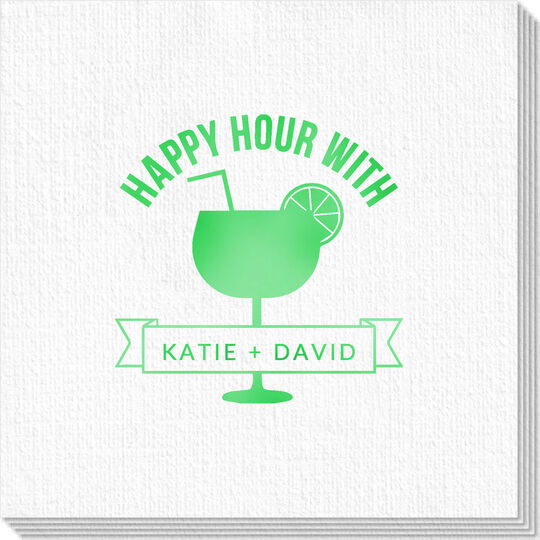 Happy Hour Margarita Luxury Deville Napkins