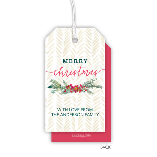 Berry Swag Hanging Gift Tags