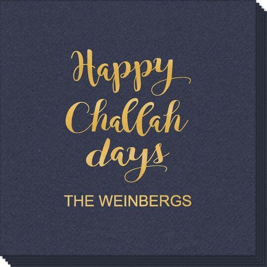 Happy Challah Days Linen Like Napkins