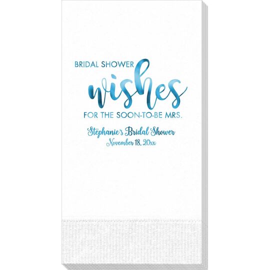 Bridal Shower Wishes Guest Towels