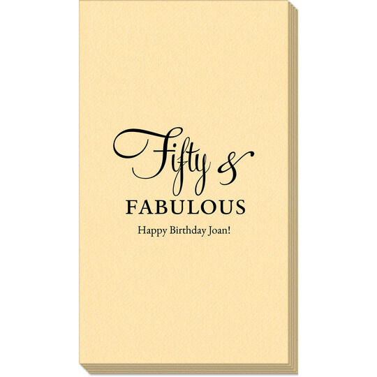 Fifty & Fabulous Linen Like Guest Towels