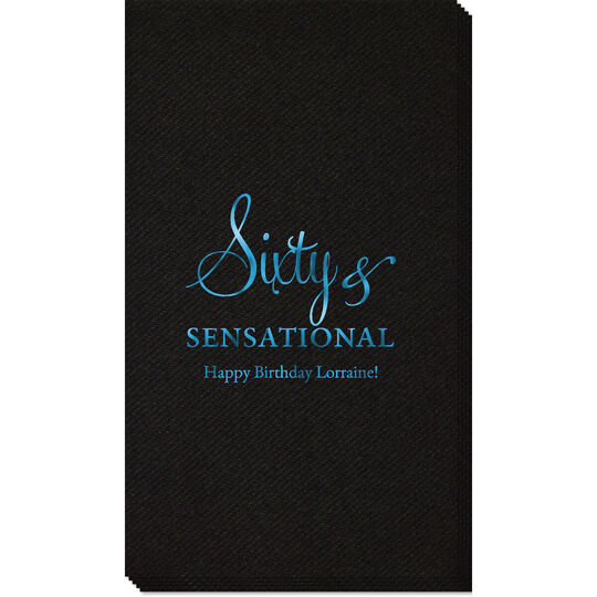 Sixty & Sensational Linen Like Guest Towels