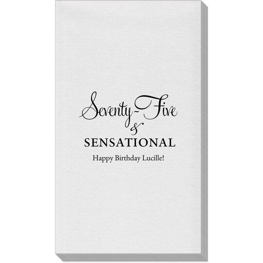 Seventy-Five & Sensational Linen Like Guest Towels