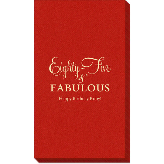 Eighty-Five & Fabulous Linen Like Guest Towels