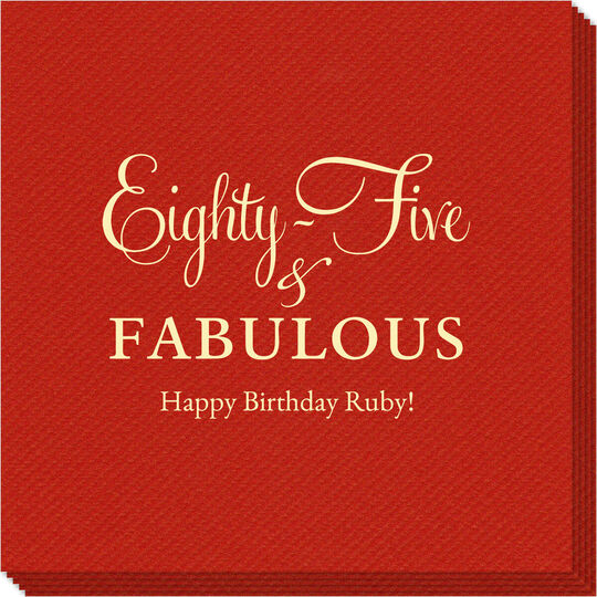 Eighty-Five & Fabulous Linen Like Napkins