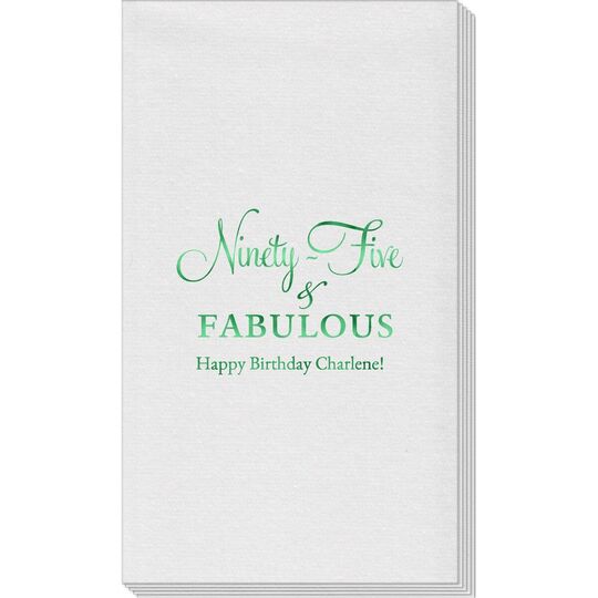 Ninety-Five & Fabulous Linen Like Guest Towels