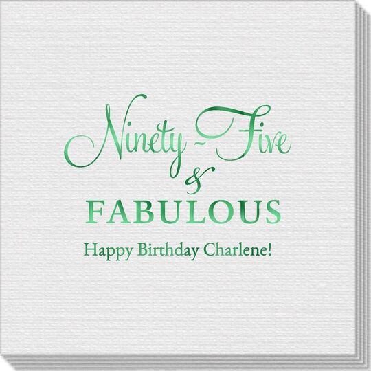 Ninety-Five & Fabulous Linen Like Napkins