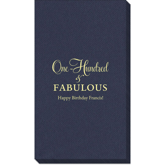 One Hundred & Fabulous Linen Like Guest Towels