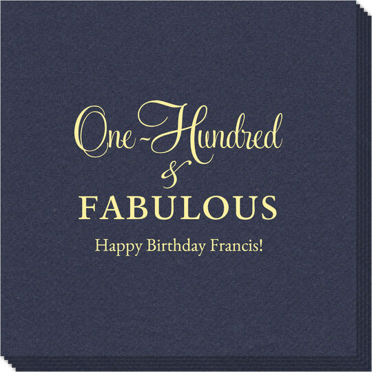 One Hundred & Fabulous Linen Like Napkins