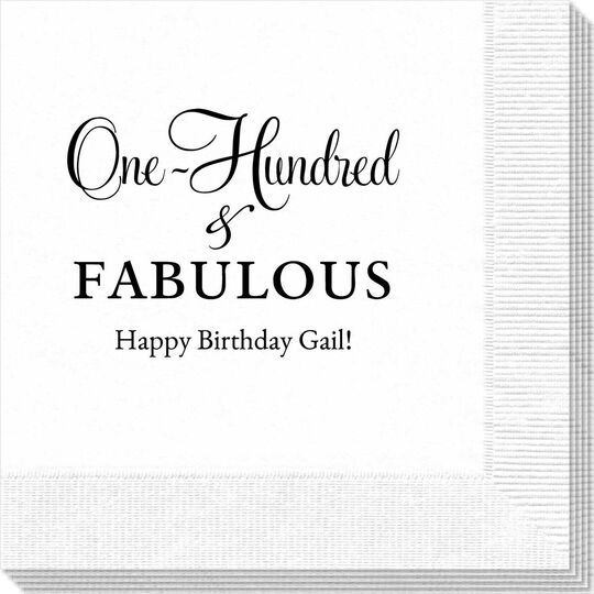 One Hundred & Fabulous Napkins