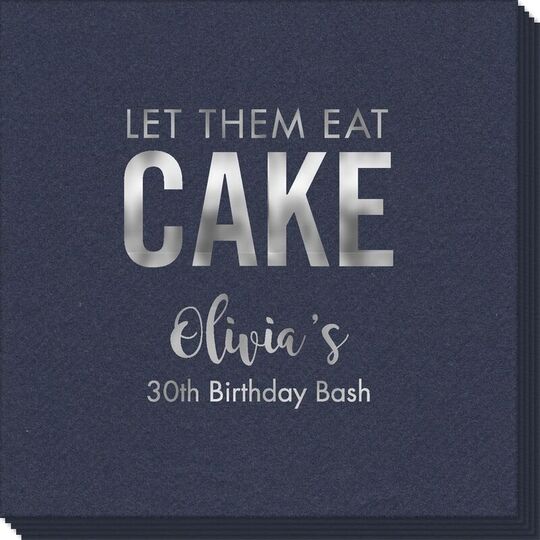 Let Them Eat Cake Linen Like Napkins